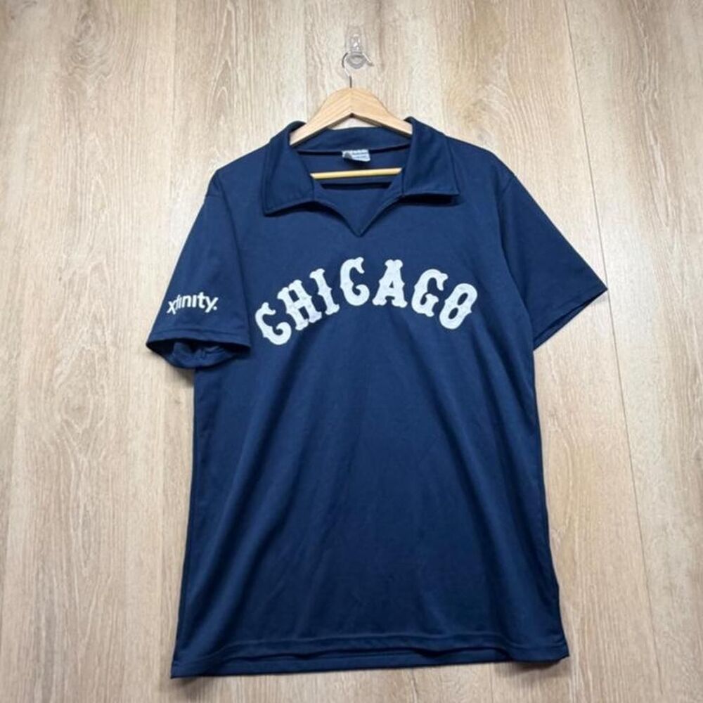 Unbranded Men's Navy and Blue Polo-shirts